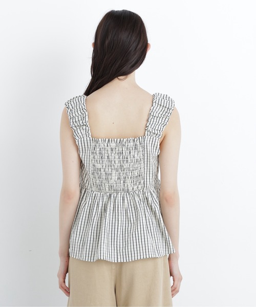 N.(N. Natural Beauty Basic)(エヌエヌナチュラルビューティーベーシック)の「【セットアップ可能】チェック SETUP ブラウス(シャツ/ブラウス・レディース・ホワイト系その他/ブラック系その他2・フリ-)」の14枚目の写真