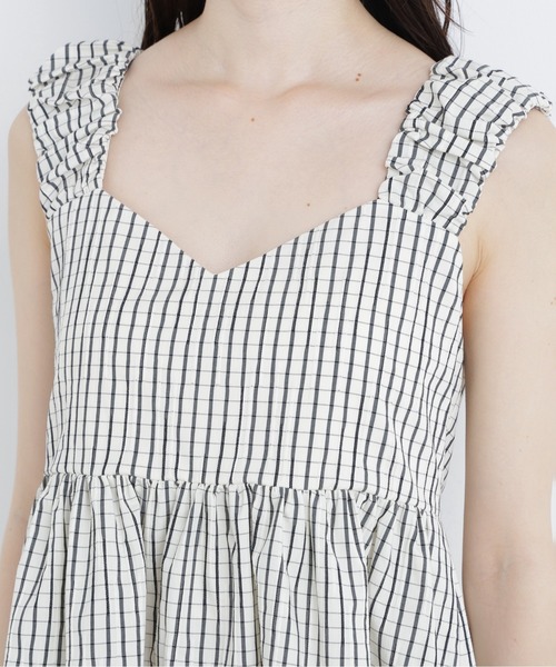 N.(N. Natural Beauty Basic)(エヌエヌナチュラルビューティーベーシック)の「【セットアップ可能】チェック SETUP ブラウス(シャツ/ブラウス・レディース・ホワイト系その他/ブラック系その他2・フリ-)」の15枚目の写真