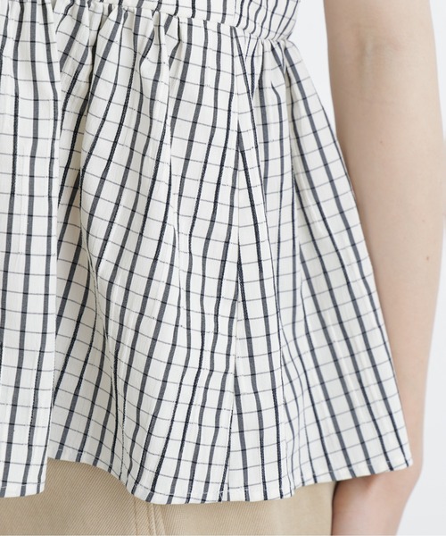 N.(N. Natural Beauty Basic)(エヌエヌナチュラルビューティーベーシック)の「【セットアップ可能】チェック SETUP ブラウス(シャツ/ブラウス・レディース・ホワイト系その他/ブラック系その他2・フリ-)」の17枚目の写真
