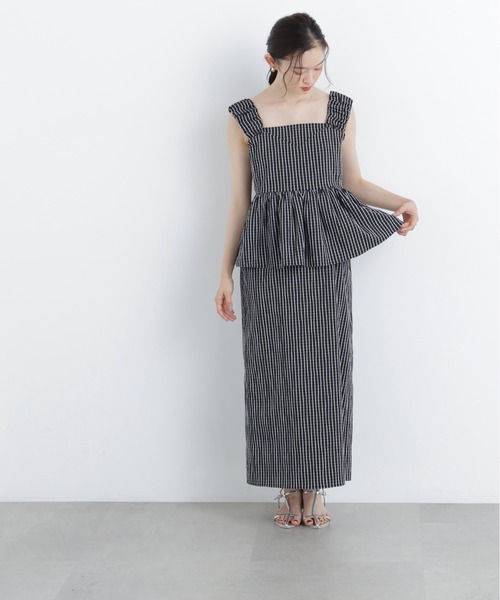 N.(N. Natural Beauty Basic)(エヌエヌナチュラルビューティーベーシック)の「【セットアップ可能】チェック SETUP ブラウス(シャツ/ブラウス・レディース・ホワイト系その他/ブラック系その他2・フリ-)」の19枚目の写真