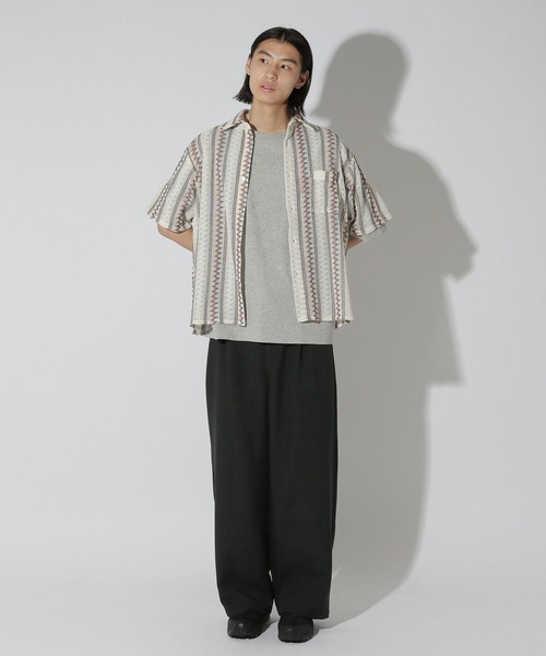 LAKOLE(ラコレ)の「アソートオープンワークシャツ / 662029(シャツ/ブラウス・メンズ・グリーン/ブラック/オフホワイト・LARGE/MEDIUM)」の4枚目の写真