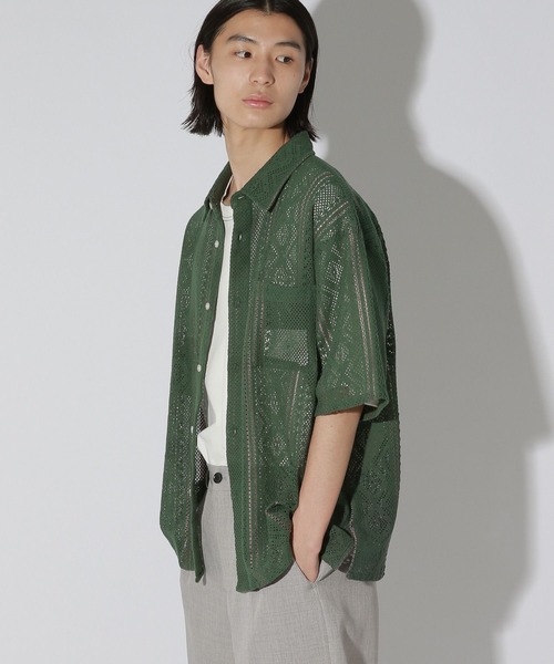 LAKOLE(ラコレ)の「アソートオープンワークシャツ / 662029(シャツ/ブラウス・メンズ・グリーン/ブラック/オフホワイト・LARGE/MEDIUM)」の18枚目の写真