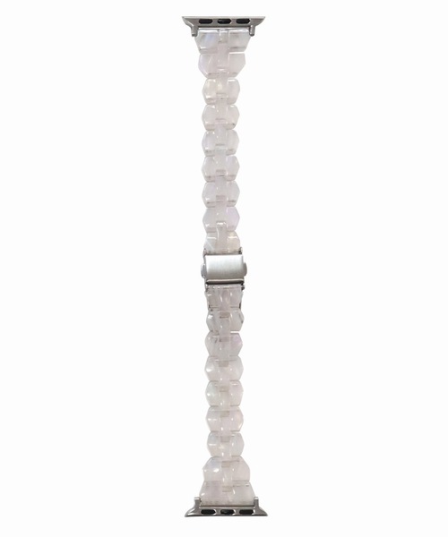 Urban Coral(アーバンコーラル)の「Apple Watchバンド マーブルキャンディー スリム / Urban Coral(デジタル腕時計・レディース・ホワイト系/ブラック系その他2/ピンク系その他/ブラウン系その他/ブラック/ホワイト系その他/ホワイト系その他3・40mm)」の2枚目の写真