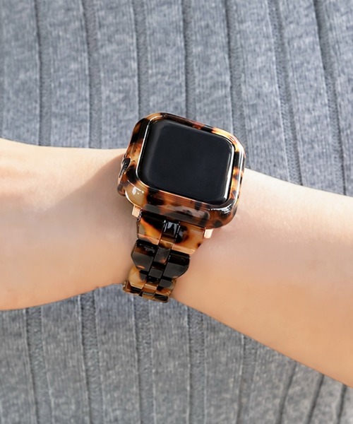 Urban Coral(アーバンコーラル)の「Apple Watchバンド マーブルキャンディー スリム / Urban Coral(デジタル腕時計・レディース・ホワイト系/ブラック系その他2/ピンク系その他/ブラウン系その他/ブラック/ホワイト系その他/ホワイト系その他3・40mm)」の11枚目の写真