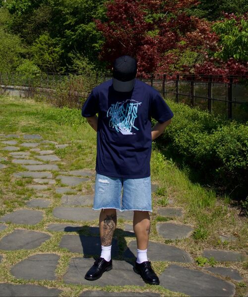 OTHERFITS(アザーフィッツ)の「グラフィティロゴ半袖Tシャツ(ネイビー/ブルー)(Tシャツ/カットソー・メンズ・その他・SMALL/MEDIUM/LARGE/X-LARGE/2XL)」の8枚目の写真