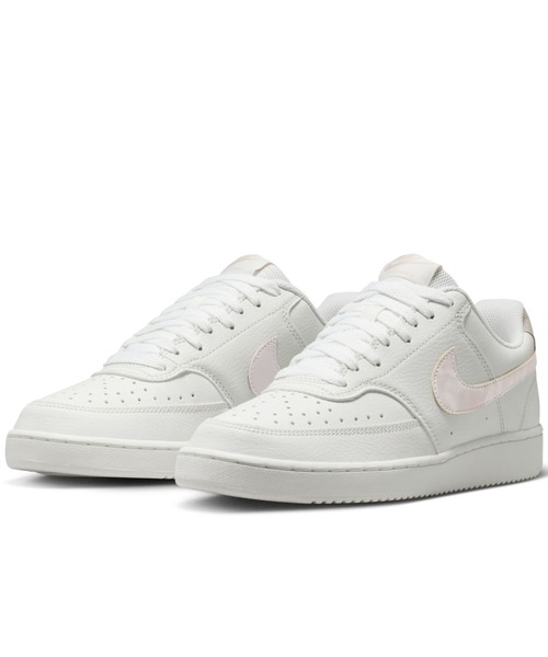 NIKE(ナイキ)の「ナイキ NIKE ナイキ コート ビジョン LO SE(スニーカー・レディース・ホワイト×ピンク・23.0cm/23.5cm/24.0cm/24.5cm/25.0cm)」の3枚目の写真