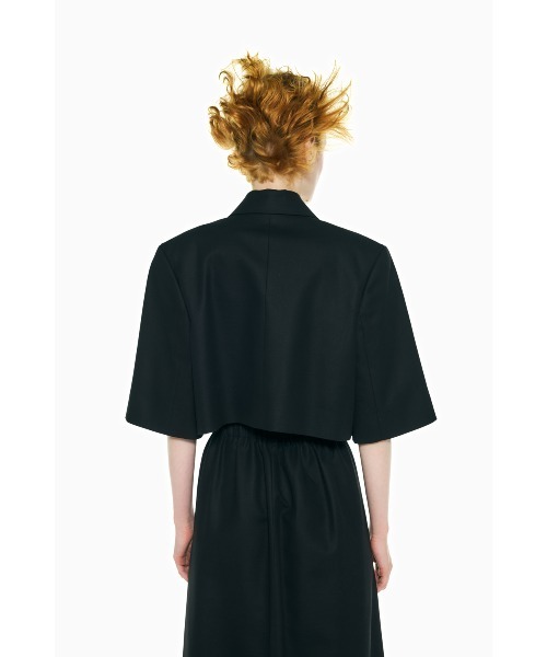 ENFOLD(エンフォルド)の「HALF-SLEEVES JACKET(テーラードジャケット・レディース・ブラック・38)」の7枚目の写真