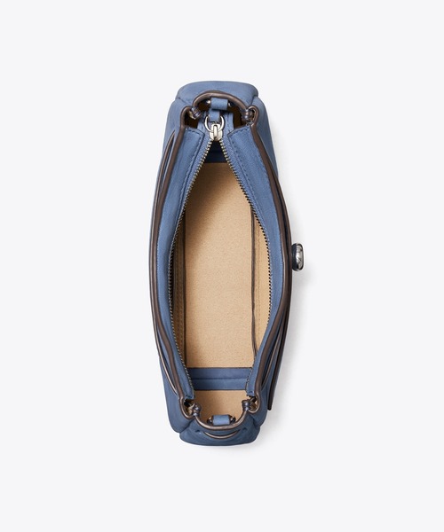 TORY BURCH(トリーバーチ)の「ロミー ヌバック ジップトップ クロスボディバッグ(ショルダーバッグ・レディース・ライトブルー・ONE SIZE)」の5枚目の写真