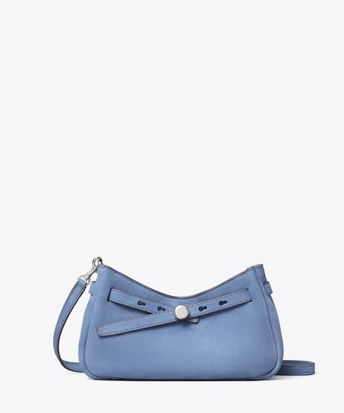 TORY BURCH(トリーバーチ)の「ロミー ヌバック ジップトップ クロスボディバッグ(ショルダーバッグ・レディース・ライトブルー・ONE SIZE)」の3枚目の写真