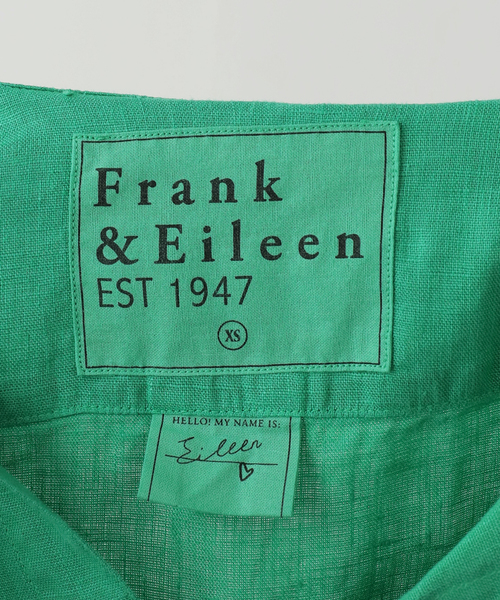 Frank&Eileen(フランクアンドアイリーン)の「Frank&Eileen/フランク&アイリーン WASHED LINEN シャツ(シャツ/ブラウス・レディース・グリーン・X-SMALL)」の7枚目の写真