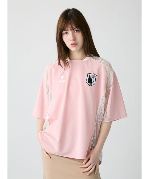 FURFUR(ファーファー)の「ユニフォームムードレースTシャツ(Tシャツ/カットソー・レディース・ブラック/ピンク・F)」の10枚目の写真