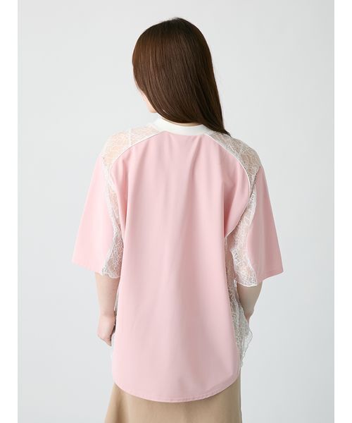 FURFUR(ファーファー)の「ユニフォームムードレースTシャツ(Tシャツ/カットソー・レディース・ブラック/ピンク・F)」の11枚目の写真