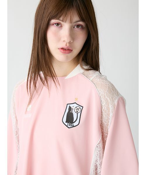 FURFUR(ファーファー)の「ユニフォームムードレースTシャツ(Tシャツ/カットソー・レディース・ブラック/ピンク・F)」の13枚目の写真