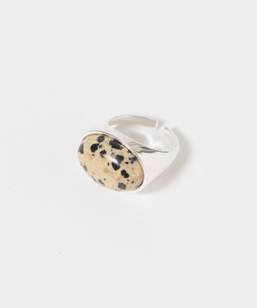MAISON SPECIAL（メゾンスペシャル）の「Natural Stone Ring/天然石リング（リング・レディース・ブラック/マルチ・FREE）」の5枚目の写真