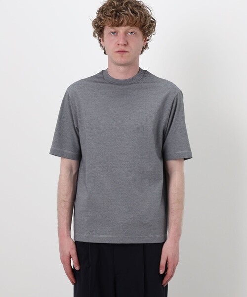 TOMORROWLAND （トゥモローランド）の「【接触冷感・吸水速乾】コットンポリエステルポンチ クルーネックTシャツ（Tシャツ/カットソー・メンズ・ブラック/ベージュ/ホワイト/ブルー系その他2・S/M/L）」の15枚目の写真