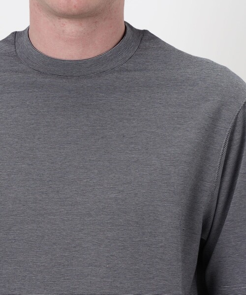 TOMORROWLAND （トゥモローランド）の「【接触冷感・吸水速乾】コットンポリエステルポンチ クルーネックTシャツ（Tシャツ/カットソー・メンズ・ブラック/ベージュ/ホワイト/ブルー系その他2・S/M/L）」の6枚目の写真