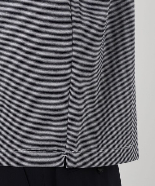 TOMORROWLAND （トゥモローランド）の「【接触冷感・吸水速乾】コットンポリエステルポンチ クルーネックTシャツ（Tシャツ/カットソー・メンズ・ブラック/ベージュ/ホワイト/ブルー系その他2・S/M/L）」の8枚目の写真