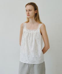 MAIS（マイス）の「LACE STRAP SLEEVELESS BLOUSE / WHITE（シャツ/ブラウス）」
