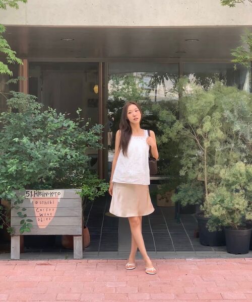 MAIS（マイス）の「LACE STRAP SLEEVELESS BLOUSE / WHITE（シャツ/ブラウス・レディース・ホワイト・FREE）」の5枚目の写真