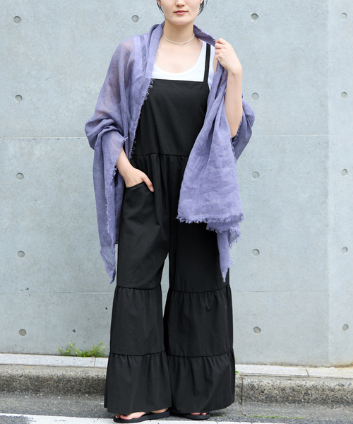IENA（イエナ）の「《/手洗い可》ティアードサロペット（サロペット/オーバーオール・レディース・ブラック・38/36）」の7枚目の写真