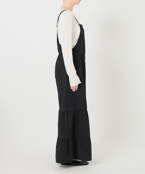 IENA（イエナ）の「《/手洗い可》ティアードサロペット（サロペット/オーバーオール・レディース・ブラック・38/36）」の12枚目の写真
