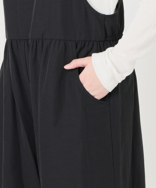 IENA（イエナ）の「《/手洗い可》ティアードサロペット（サロペット/オーバーオール・レディース・ブラック・38/36）」の15枚目の写真