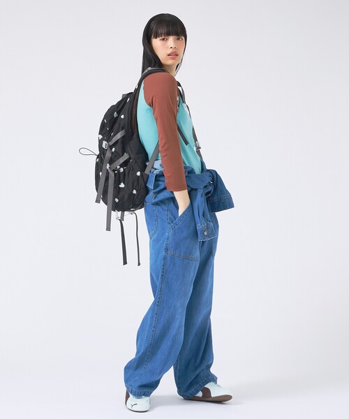 Casselini(キャセリーニ)の「【Casselini/キャセリーニ】刺繍リュック/Embro backpack/花柄/リュック/A4収納可能【WEB限定】(バックパック/リュック・レディース・ブラック/ブラック系その他・フリー)」の8枚目の写真