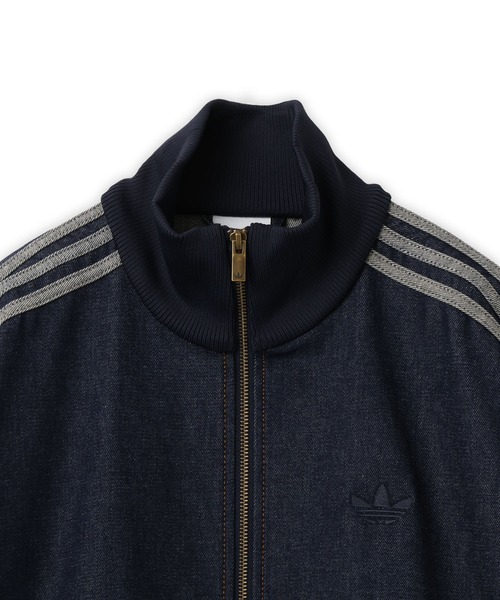 adidas(アディダス)の「adidas ADICOLOR RAW DENIM FIREBIRD TRACK TOP / アディダス アディカラー ロウ デニム ファイヤーバード トラックトップ(デニムジャケット・メンズ・ダークインディゴブルー・S/M/L/XL/XXL/3XL)」の4枚目の写真