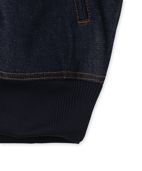 adidas(アディダス)の「adidas ADICOLOR RAW DENIM FIREBIRD TRACK TOP / アディダス アディカラー ロウ デニム ファイヤーバード トラックトップ(デニムジャケット・メンズ・ダークインディゴブルー・S/M/L/XL/XXL/3XL)」の8枚目の写真