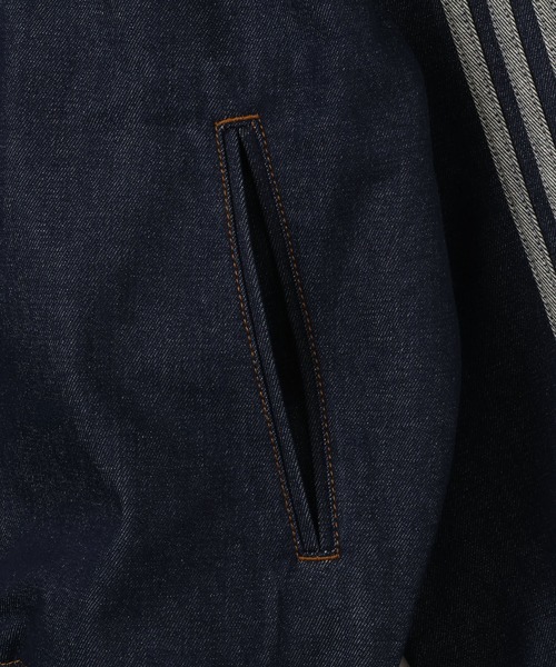 adidas(アディダス)の「adidas ADICOLOR RAW DENIM FIREBIRD TRACK TOP / アディダス アディカラー ロウ デニム ファイヤーバード トラックトップ(デニムジャケット・メンズ・ダークインディゴブルー・S/M/L/XL/XXL/3XL)」の5枚目の写真