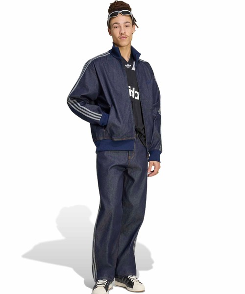 adidas(アディダス)の「adidas ADICOLOR RAW DENIM FIREBIRD TRACK TOP / アディダス アディカラー ロウ デニム ファイヤーバード トラックトップ(デニムジャケット・メンズ・ダークインディゴブルー・S/M/L/XL/XXL/3XL)」の11枚目の写真