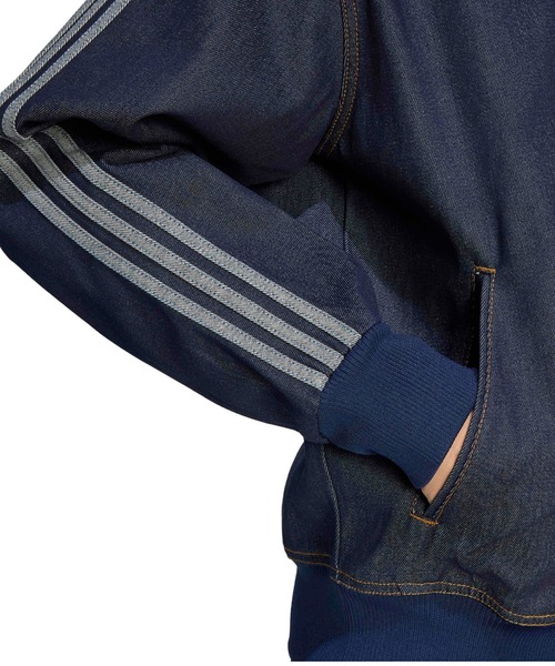 adidas(アディダス)の「adidas ADICOLOR RAW DENIM FIREBIRD TRACK TOP / アディダス アディカラー ロウ デニム ファイヤーバード トラックトップ(デニムジャケット・メンズ・ダークインディゴブルー・S/M/L/XL/XXL/3XL)」の6枚目の写真