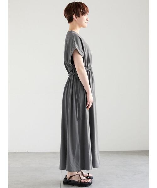 Te chichi(テチチ)の「【多機能】ドロストカットワンピース(ワンピース・レディース・グリーン/ネイビー/チャコールグレー・F)」の16枚目の写真