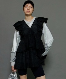 新品未使用 MAISON SPECIAL ノースリーブチュニック ブラック ブランド古着】ノースリーブチュニック（チュニック）｜MAISON SPECIAL