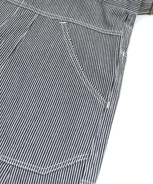 URCH RNA(アーチ アールエヌエー)の「O0761 フレンチワークのサスペンダーチョアパンツ(サロペット/オーバーオール・レディース・ホワイト×ブラック・FREE)」の18枚目の写真