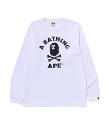 A BATHING APE PIRATE（ア ベイシング エイプ パイレーツ）の「APE CROSSBONE COLLEGE LS TEE（Tシャツ/カットソー）」