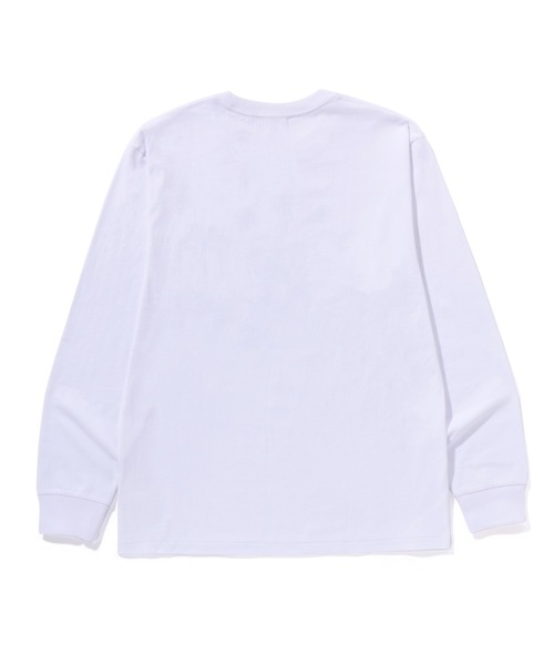 A BATHING APE(アベイシングエイプ)の「APE CROSSBONE COLLEGE LS TEE(Tシャツ/カットソー・メンズ・ホワイト/ブラック・MEDIUM/X-LARGE/XX-LARGE/SMALL/LARGE)」の3枚目の写真