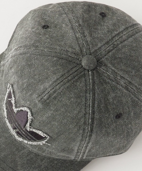 adidas(アディダス)の「adidas/アディダス HERI WASHED DEUNIM CAP デニム キャップ ブランドロゴ 2026年 夏 夏服(キャップ・レディース・ベージュ/ブラック・M/L)」の9枚目の写真