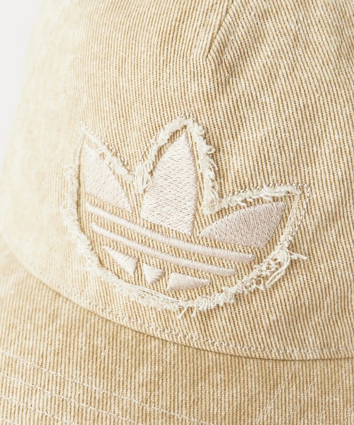 adidas(アディダス)の「adidas/アディダス HERI WASHED DEUNIM CAP デニム キャップ ブランドロゴ 2026年 夏 夏服(キャップ・レディース・ベージュ/ブラック・M/L)」の10枚目の写真