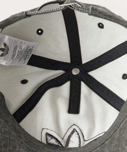 adidas(アディダス)の「adidas/アディダス HERI WASHED DEUNIM CAP デニム キャップ ブランドロゴ 2026年 夏 夏服(キャップ・レディース・ベージュ/ブラック・M/L)」の5枚目の写真
