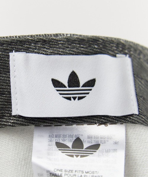 adidas(アディダス)の「adidas/アディダス HERI WASHED DEUNIM CAP デニム キャップ ブランドロゴ 2026年 夏 夏服(キャップ・レディース・ベージュ/ブラック・M/L)」の3枚目の写真