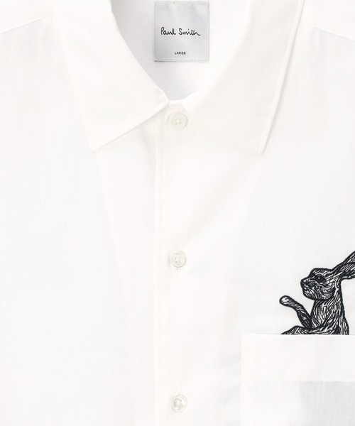 Paul Smith(ポールスミス)の「"Rabbit Pocket" 半袖シャツ / 263305 857Z(シャツ/ブラウス・メンズ・ホワイト・X-LARGE/LARGE/MEDIUM/SMALL)」の2枚目の写真
