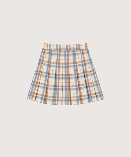 LA POMME petit(ラポミ・プチ)の「Vintage Tartan Blazer Skirt Set Up(セットアップ・レディース・ベージュ・SMALL/MEDIUM)」の5枚目の写真