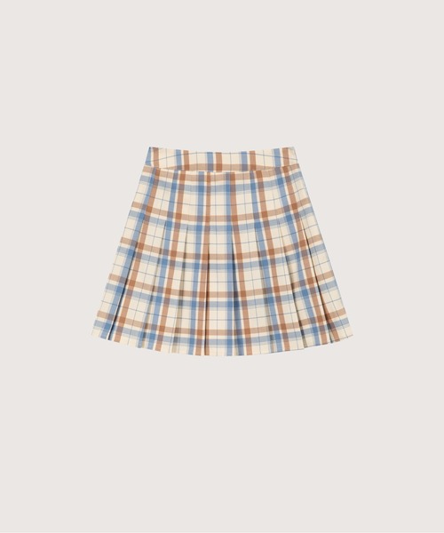 LA POMME petit(ラポミ・プチ)の「Vintage Tartan Blazer Skirt Set Up(セットアップ・レディース・ベージュ・SMALL/MEDIUM)」の6枚目の写真