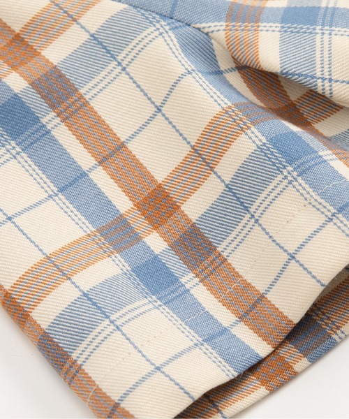 LA POMME petit(ラポミ・プチ)の「Vintage Tartan Blazer Skirt Set Up(セットアップ・レディース・ベージュ・SMALL/MEDIUM)」の8枚目の写真