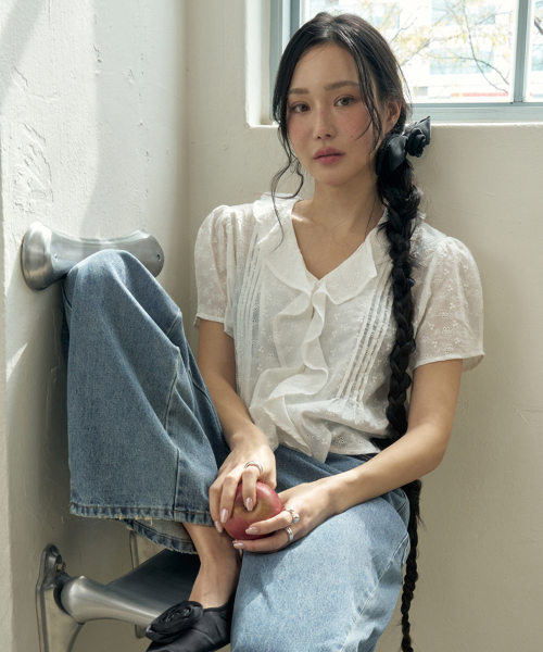 MORVE13（モルブ13）の「エッテラッフルブラウス（シャツ/ブラウス・レディース・ホワイト・FREE）」の3枚目の写真