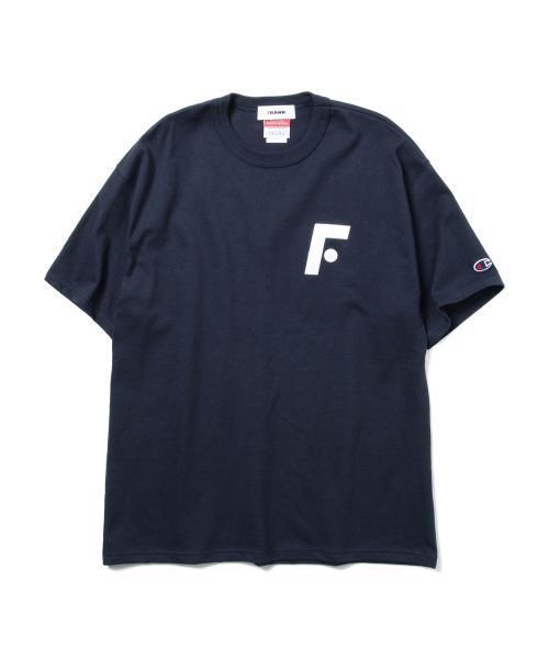 BEAMS T(ビームスティー)の「FRANK / F. チャンピオン ボディ Tシャツ(Tシャツ/カットソー・メンズ・ホワイト/ネイビー・MEDIUM/SMALL/LARGE)」の2枚目の写真