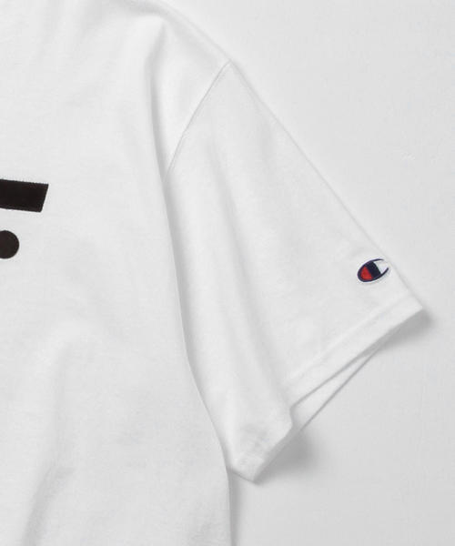 BEAMS T(ビームスティー)の「FRANK / F. チャンピオン ボディ Tシャツ(Tシャツ/カットソー・メンズ・ホワイト/ネイビー・MEDIUM/SMALL/LARGE)」の7枚目の写真