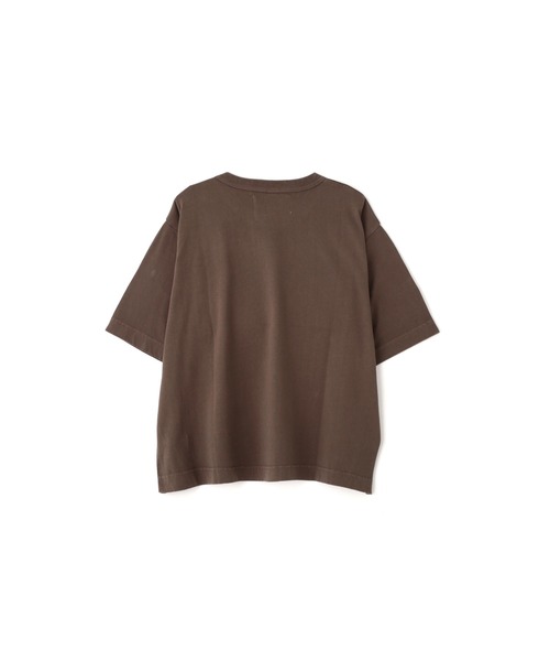 MHL.(エムエイチエル)の「FADED ROUGH COTTON JERSEY(Tシャツ/カットソー・レディース・ライトブラウン/セージグリーン・2)」の3枚目の写真