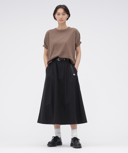 MHL.(エムエイチエル)の「FADED ROUGH COTTON JERSEY(Tシャツ/カットソー・レディース・ライトブラウン/セージグリーン・2)」の6枚目の写真